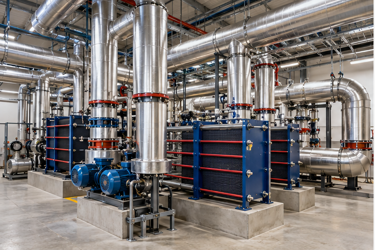 Concept heat-recovery plant